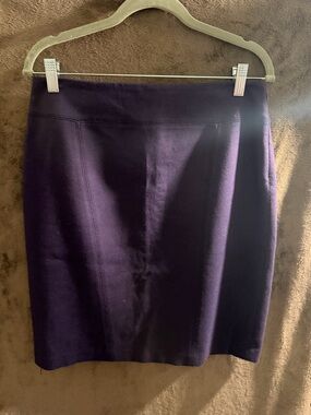 Tahari Dark Purple Pencil Skirt